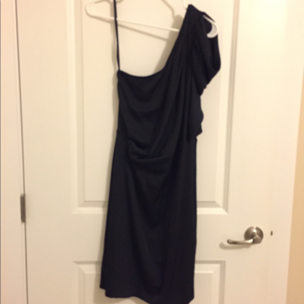 BCBG Maxazria, one shoulder dress